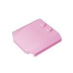 Slope Curved 4 x 4 x 2/3 Triple Curved with 2 Studs #45677 - 222-Bright Pink