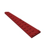 Wedge Plate 12 x 3 Left #47397 - 154-Dark Red