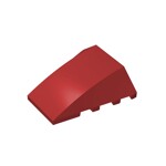 Wedge Curved 4 x 4 No Top Studs #47753 - 154-Dark Red