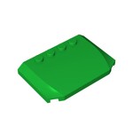 Slope Curved 4 x 6 x 2/3 Triple Curved with 4 Studs #52031 - 28-Green