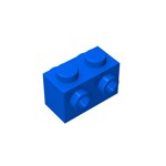 Brick Special 1 x 2 with Studs on 2 Sides #52107 - 23-Blue