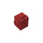 Brick Special 1 x 1 with Studs on 2 Sides #47905 - 154-Dark Red