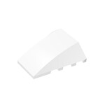 Wedge Curved 4 x 4 No Top Studs #47753 - 1-White