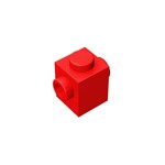 Brick Special 1 x 1 with Studs on 2 Sides #47905 - 21-Red