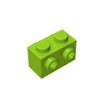 Brick Special 1 x 2 with Studs on 2 Sides #52107 - 119-Lime