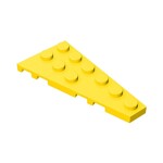 Wedge Plate 6 x 3 Right #54383 - 24-Yellow