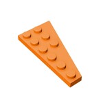 Wedge Plate 6 x 3 Left #54384 - 106-Orange