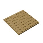 Plate 8 x 8 #41539 - 138-Dark Tan