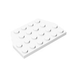 Wedge Plate 4 x 6 Cut Corners #32059 - 1-White