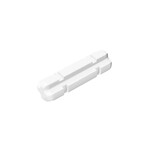 Technic Axle 2 Notched #32062 - 1-White