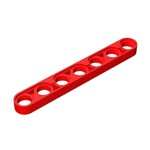 Technic Beam 1 x 7 Thin #32065 - 21-Red