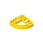 Technic Beam 3 x 3 L-Shape with Quarter Ellipse Thin #32249 - 24-Yellow