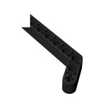 Technic Beam 1 x 9 Bent (7 - 3) Thick #32271 - 26-Black