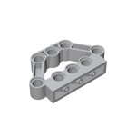 Technic Pin Connector Block 1 x 5 x 3 #32333 - 194-Light Bluish Gray