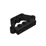 Technic Pin Connector Block 1 x 5 x 3 #32333 - 26-Black