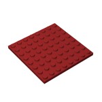 Plate 8 x 8 #41539 - 154-Dark Red