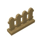 Picket Fence 1 x 4 x 2 #33303 - 138-Dark Tan