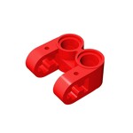 Technic Axle and Pin Connector Perpendicular Double Split #41678 - 21-Red