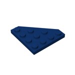 Wedge Plate 4 x 4 Cut Corner #30503 - 140-Dark Blue