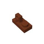 Hinge Plate 1 x 2 Locking With 1 Finger On Top #30383 - 192-Reddish Brown