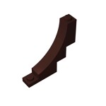 Brick Arch 1 x 5 x 4 Inverted #30099 - 308-Dark Brown