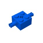 Brick Special 2 x 2 with 2 Pins and Axle Hole #30000 - 23-Blue