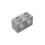 Technic, Brick 1 x 2 with Holes #32000 - 194-Light Bluish Gray