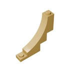 Brick Arch 1 x 5 x 4 Inverted #30099 - 5-Tan