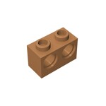 Technic, Brick 1 x 2 with Holes #32000 - 312-Medium Dark Flesh