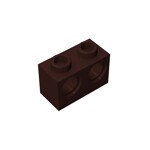 Technic, Brick 1 x 2 with Holes #32000 - 308-Dark Brown