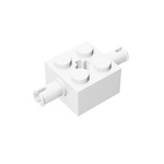 Brick Special 2 x 2 with 2 Pins and Axle Hole #30000 - 1-White