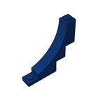 Brick Arch 1 x 5 x 4 Inverted #30099 - 140-Dark Blue