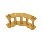 Fence Spindled 4 x 4 x 2 Quarter Round with 2 Studs #30056 - 297-Pearl Gold