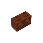 Technic, Brick 1 x 2 with Holes #32000 - 192-Reddish Brown