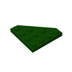 Wedge Plate 4 x 4 Cut Corner #30503 - 141-Dark Green