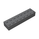 Brick 2 x 8 #93888 - 199-Dark Bluish Gray