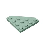 Wedge Plate 4 x 4 Cut Corner #30503 - 151-Sand Green