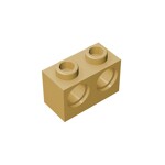 Technic, Brick 1 x 2 with Holes #32000 - 5-Tan