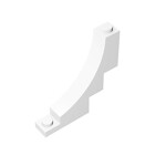 Brick Arch 1 x 5 x 4 Inverted #30099 - 1-White