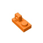 Hinge Plate 1 x 2 Locking With 1 Finger On Top #30383 - 106-Orange