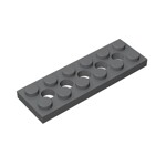 Technic, Plate 2 x 6 with 5 Holes #32001 - 199-Dark Bluish Gray