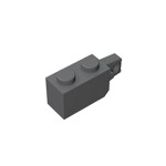 Hinge Brick 1 x 2 Locking with 1 Finger Vertical End #30364 - 199-Dark Bluish Gray