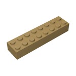 Brick 2 x 8 #93888 - 138-Dark Tan