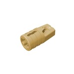 Hinge Cylinder 1 x 2 Locking with 1 Finger and Axle Hole On Ends #30552 - 5-Tan