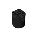 Brick Round 2 x 2 x 2 Robot Body #30361 - 26-Black