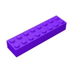 Brick 2 x 8 #93888 - 268-Dark Purple