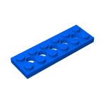 Technic, Plate 2 x 6 with 5 Holes #32001 - 23-Blue