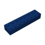 Brick 2 x 8 #93888 - 140-Dark Blue