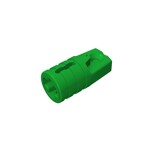 Hinge Cylinder 1 x 2 Locking with 1 Finger and Axle Hole On Ends #30552 - 28-Green