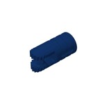 Hinge Cylinder 1 x 2 Locking with 2 Click Fingers and Axle Hole, 9 Teeth #30553 - 140-Dark Blue